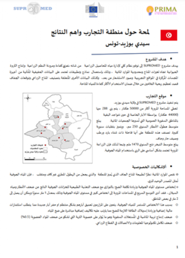 Results of the Tunisian demosite