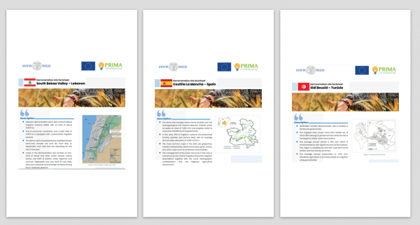 NEW SUPROMED FACTSHEETS : SPAIN - LEBANON - TUNISIA